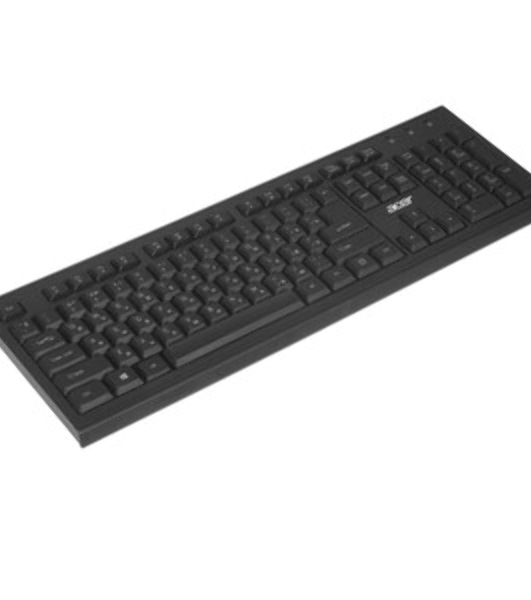 Комплект клавиатура+мышь Acer OKR120 беспроводной, USB, 1600 DPI, чёрный