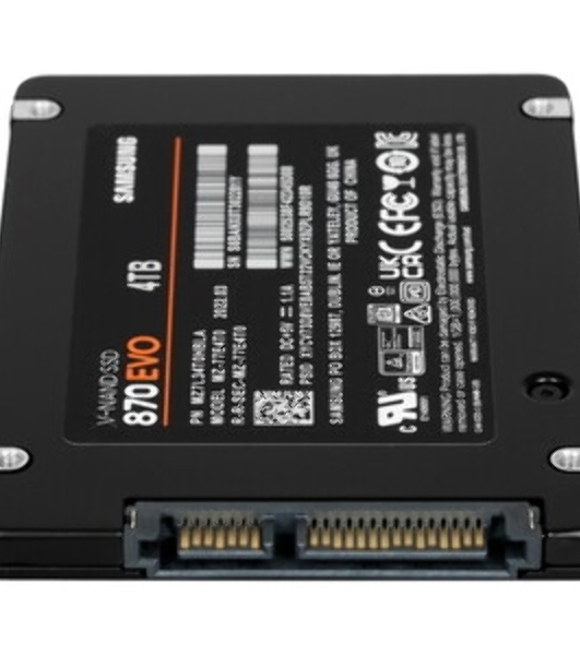 Накопитель SSD Samsung 4Tb 870 EVO, V-NAND, 2.5', SATA III, [R/W - 530/560 Mb/s]