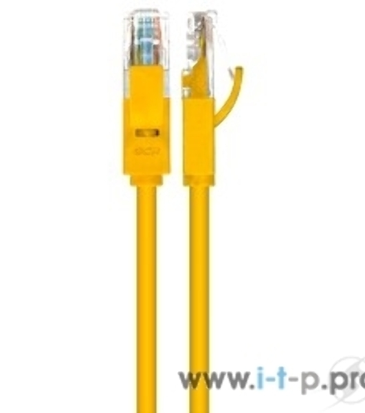 Патч-корд Greenconnect UTP прямой ethernet 0.5m cat.5е, RJ45, литой (Желтый) (GCR-LNC02-0.5m)