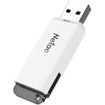 Флешка USB Netac U185 128Gb NT03U185N-128G-20WH, USB 2.0, с колпачком, пластиковая белая, фото8