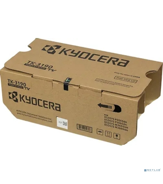 Картридж лазерный Kyocera TK-3190 (1T02T60NL0/1T02T60NL1) черный для P3055dn/P3060dn 25000 стр.