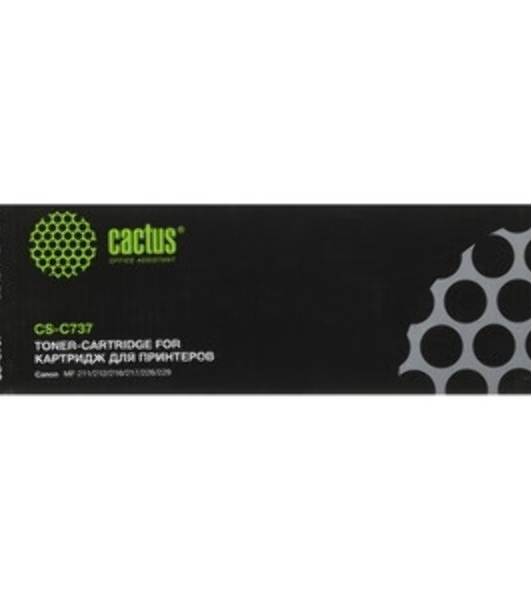 Картридж лазерный Cactus CS-C737 черный (2400 стр.) для Canon MF210/211/212/216/217/220
