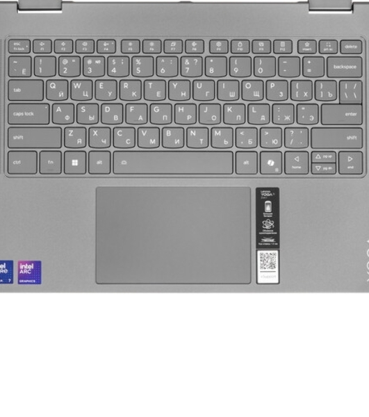 Ноутбук Lenovo Yoga 7 2-in-1 14ILL10 Intel Core Ultra 7 256V 2200MHz/14'/1920x1200 OLED/16GB/512GB SSD/Intel Arc Graphics/Wi-Fi/Bluetooth/Windows 11 Pro (83JQ007YRK_Win11P) Grey