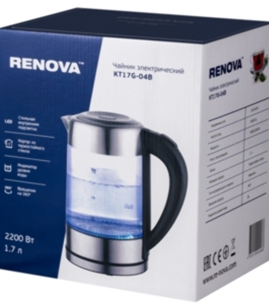 Чайник электрический Renova KT17G-04B
