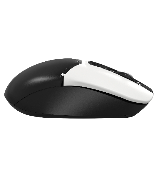Мышь беспроводная A4Tech Fstyler FB12 белый/черный, 1200 dpi, радиоканал, Bluetooth, USB, кнопки - 3
