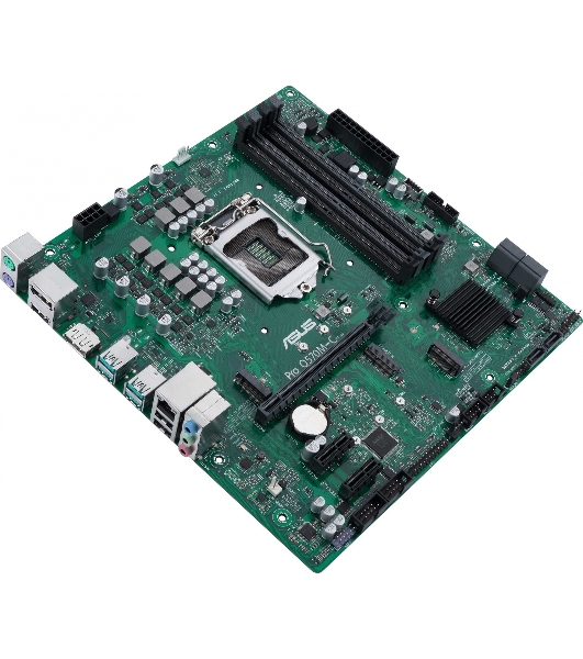 Материнская плата ASUS Pro Q570M-C/CSM, LGA1200, Intel Q570, 4xDDR4, 6xSATA, 2xM.2, 1xPCIe 4.0/3.0 x16, 2xPCIe 3.0 x1, 2xDisplayPort, 1xHDMI, 1x 1Gb LAN, 4xUSB 3.2 Gen 2 (Type-A), 2xUSB 2.0 (Type-A), 3x3.5 мм, 7.1, mATX