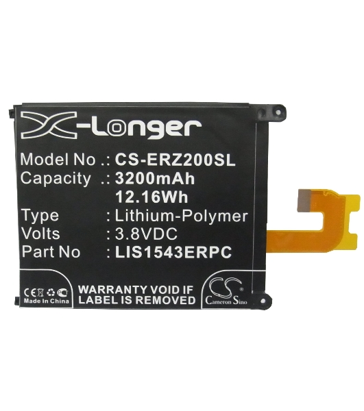 Аккумулятор CameronSino CS-ERZ200SL LIS1543ERPC для Sony Xperia Z2 D6503 3.8V, 3200mAh, 12.16Wh