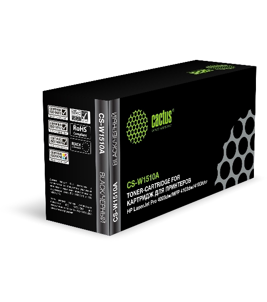 Картридж лазерный Cactus CS-W1510A (W1510A) черный (3050 стр.) для HP LJ Pro 4003dw/MFP 4103dw/4103fdw