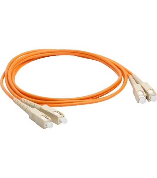 Патч-корд оптический LANMASTER, дуплексный, SC/PC-SC/PC, OM3, LSZH, 1.0 м