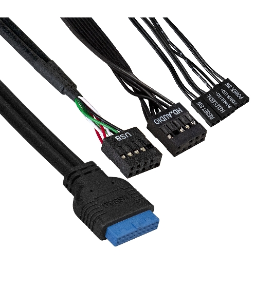 Компьютерный корпус Minitower ExeGate EX291147RUS BAA-105U2-01-AAA450 (mATX, БП AAA450 с вент. 8см, 2*USB+2*USB 3.0, аудио, черный)