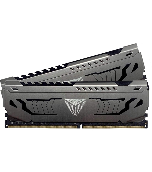 Оперативная память Patriot Viper Steel, DDR4, 8GB (2x4GB), 3200MHz, CL16, DIMM, с радиатором, черный