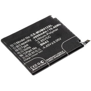 Аккумулятор CameronSino CS-MUM412XL BN43 для Xiaomi Redmi Note 4X (Ch.Version) 3.85V, 4000mAh, 15.40Wh