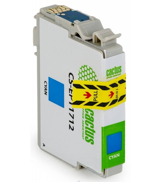Картридж струйный Cactus CS-EPT1712 17XL голубой (10 мл) для Epson Expression Home XP-33/103/203/207/303/306/403/406