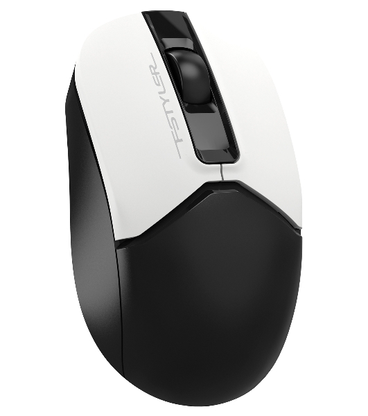 Мышь беспроводная A4Tech Fstyler FB12 белый/черный, 1200 dpi, радиоканал, Bluetooth, USB, кнопки - 3