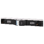 Блок силовых розеток Rem Rem-32, Shuko х 16, IEC 60320 С19 х 8, вход колодка, 1463х45х45 мм (ВхШхГ), 32А, автомат + амперметр, черный, без шнура, фото7