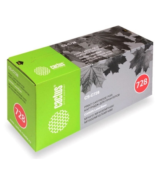 Картридж лазерный Cactus CS-C728S черный (2100 стр.) для Canon i-Sensys MF4410/4430/4450/4550D
