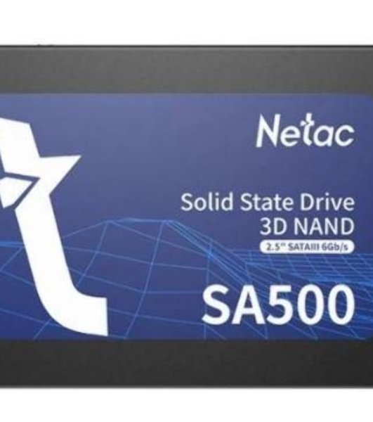 Накопитель SSD Netac SA500, 120Gb, SATA III, 2.5', R/W 500/400