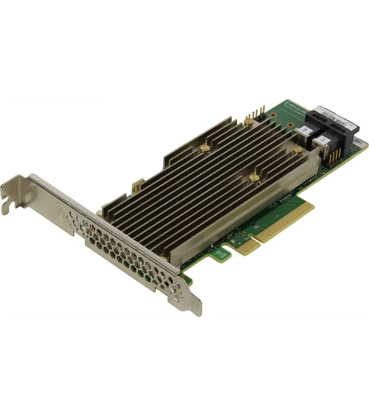 Контроллер LSI HBA 9460-8i SGL, 8-port int., 12Gb/s, SAS/SATA/PCIe (NVMe), RAID 0/1/5/6/10/50/60, Cache 2Gb DDR4, PCIe 3.1