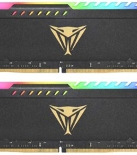 Оперативная память Patriot Viper Steel, DDR4, 64GB (2x32GB), 3600MHz, CL20, DIMM, с радиатором, RGB, черный