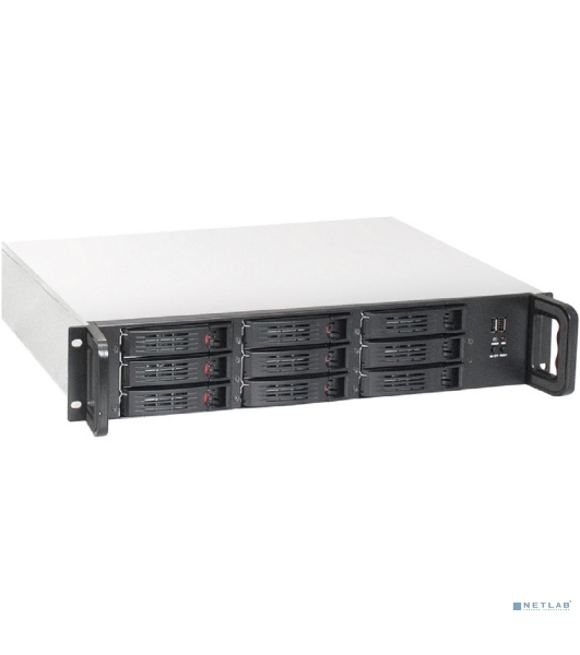 Серверный корпус ExeGate Pro EX285223RUS 2U650-HS09 (RM 19', высота 2U, глубина 650, БП 2U-500ADS, 9xHotSwap, 2*USB)