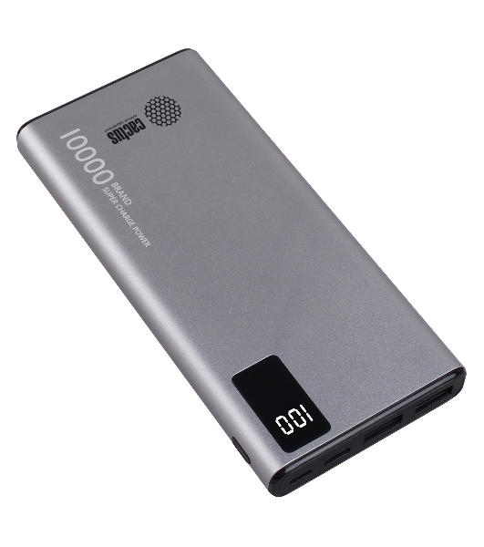 Портативный аккумулятор Cactus CS-PBFSLT-10000 10000mAh 3A 2xUSB серый