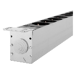 Блок силовых розеток Rem Rem-32, Shuko х 16, IEC 60320 С19 х 8, вход колодка, 1463х45х45 мм (ВхШхГ), 32А, автомат + амперметр, черный, без шнура, фото4