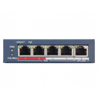 Коммутатор HiWatch SWT-1105P 4x100Mb 1G управляемый