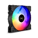 Вентилятор для корпуса ExeGate EX12025HM3PM.FRGb.5CS черный, 120 мм, 1200 об/мин, 24 дБ, 3 pin, фото 1