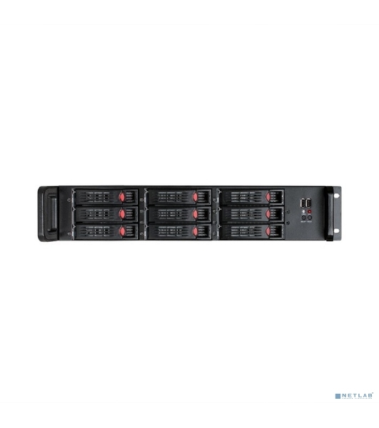 Серверный корпус ExeGate Pro EX285223RUS 2U650-HS09 (RM 19', высота 2U, глубина 650, БП 2U-500ADS, 9xHotSwap, 2*USB)