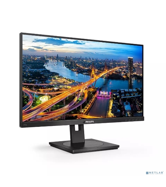 Монитор 27' Philips 275B1 IPS 2560x1440, 75 Гц, 4 мс, 300 кд/м2, 16:9, 1xHDMI, 1xDP, 1x3.5 мм, черный
