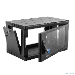 Шкаф коммутационный ЦМО (ШРН-6.650-9005) настенный 6U 600x650мм пер.дв.стекл 200кг черный 600мм 180град., фото8
