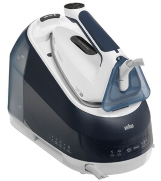 Парогенератор Braun IS 5245 BL синий/белый, 2400 Вт, 140 г/мин, 480 г/мин, 2000 мл