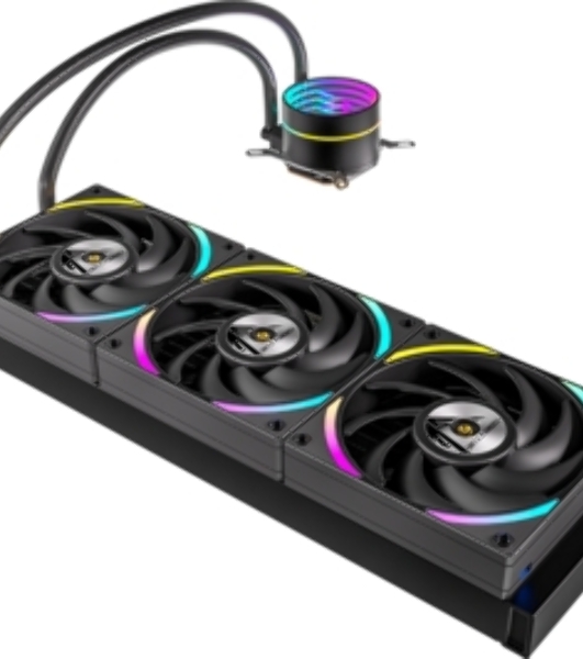 Кулер с водяным охлаждением Formula V Line ICE JET GLOW 360 WH, 360мм, 3x120мм, ARGB fans, LGA115X/1200/1700/1851, AM4/AM5