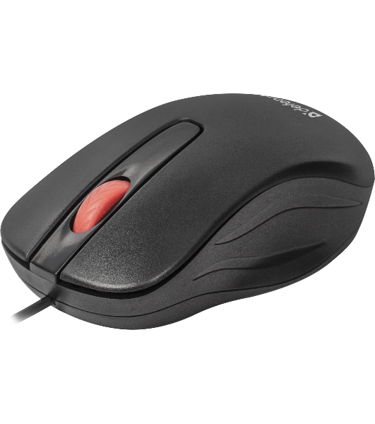 Мышь проводная Defender Point MM-756 черный, 1000 dpi, USB, кнопки - 3