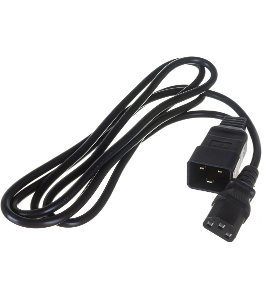 Шнур питания Lanmaster С13-C20, 3х0.75, 220В, 10А, черный, 2 метра