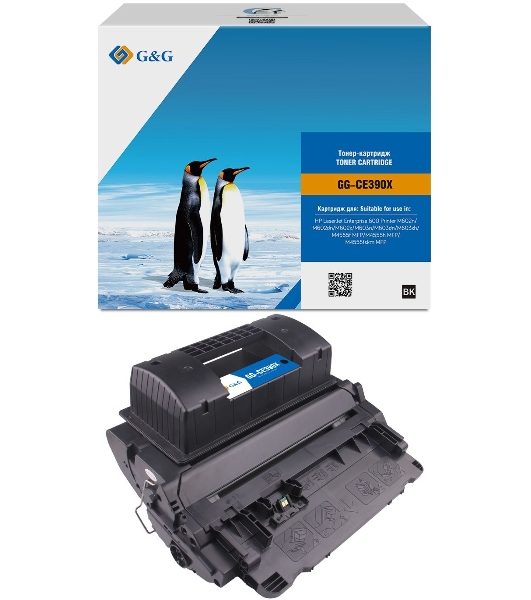 Картридж лазерный G&G GG-CE390X черный (24000 стр.) для HP LJ Enterprise 600 M602n/M603n/M4555f MFP