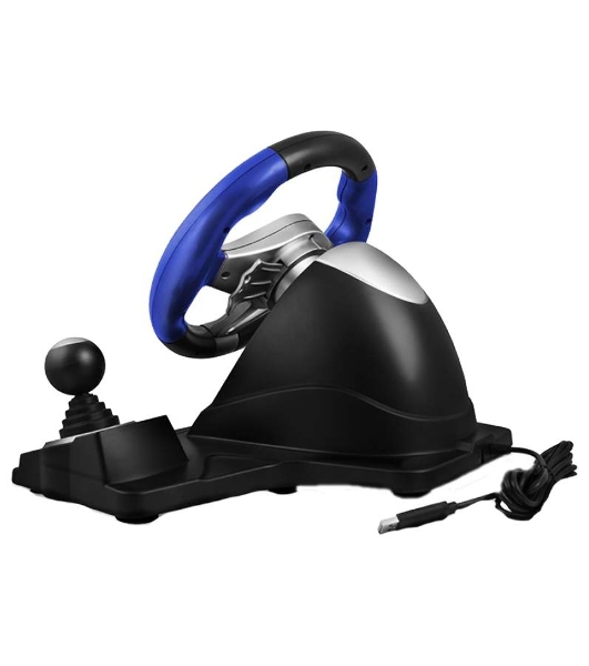 Руль черный SVEN GC-W600 (виброотдача, педали, джойстик, 12 кн., USB)