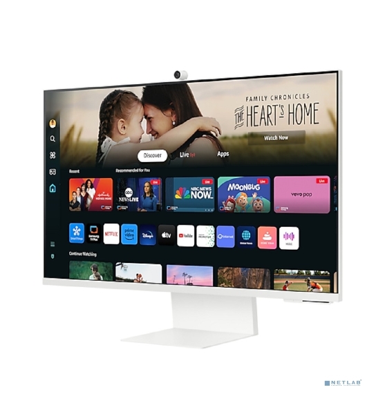 Монитор 32' Samsung M8 S32DM801UIXCI VA 3840x2160, 60 Гц, 4 мс, 16:9, 400 кд/м², 1xHDMI, 2xUSB-A, 1xUSB-C, белый