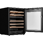 Винный шкаф Kuppersberg RBW 86, встраиваемый, High-Tech, объем 129 л, вместимость 46 бутылок, диапазон температуры 5-22 градусов, сенсорное открытие двери, 4 полки из бука, LCD дисплей, уровень шума 40 дБ, черный, фото6