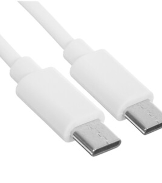 Кабель Rexant Type-C - Type-C 2,4A/1м/PVC/белый