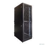 Шкаф серверный напольный 42U (800 1000) двойные перфорированные двери 2 шт., черный, фото10