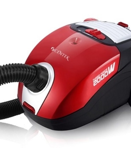 Пылесос Centek CT-2511 красный/черный, 400/2000 Вт, уборка сухая, пылесборник мешок, 2 л