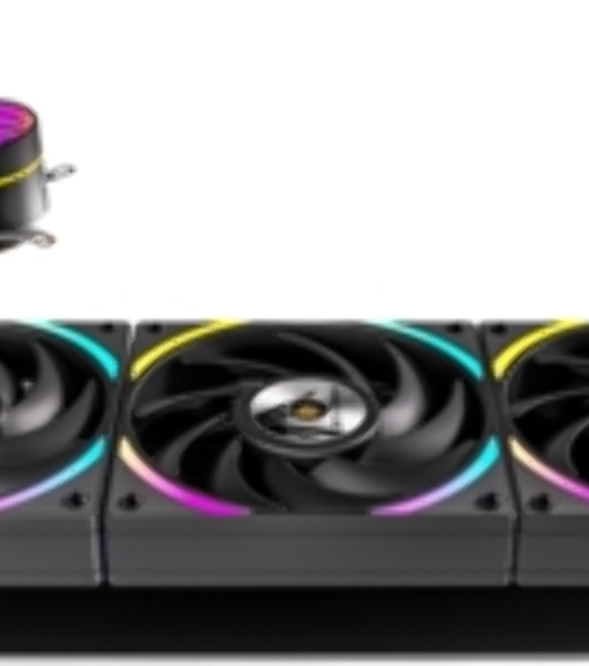 Кулер с водяным охлаждением Formula V Line ICE JET GLOW 360 WH, 360мм, 3x120мм, ARGB fans, LGA115X/1200/1700/1851, AM4/AM5