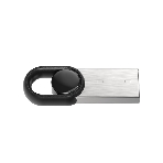 Флешка USB Netac UM2 (NT03UM2N-032G-20BK), 32Gb, USB 2.0, R/W 100/40, серебристый/черный, фото 1