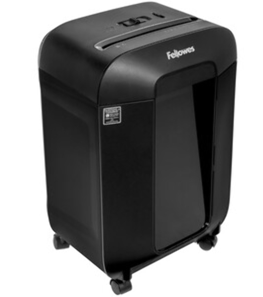 Шредер Fellowes PowerShred LX85 (секр.P-4)/перекрестный/12лист./19лтр./скрепки/скобы/пл.карты