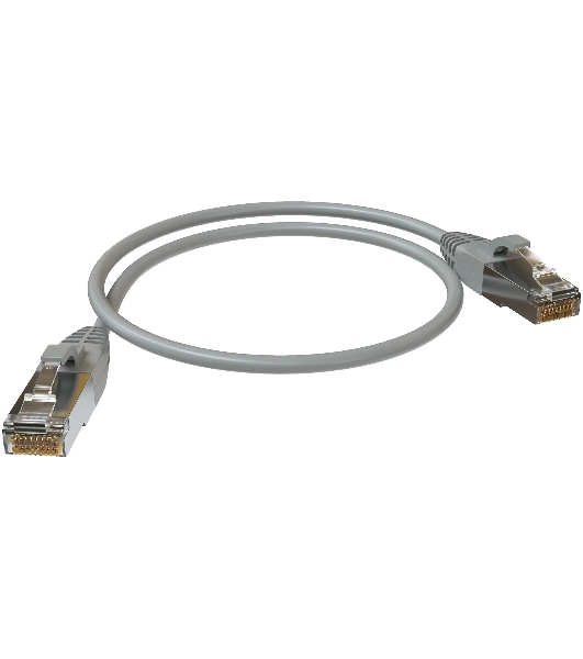 Патч-корд Sysmatrix PC 4545.5ES26.05LSZHGY F/UTP RJ-45 вил.-вилка RJ-45 cat.5e 0.5м серый LSZH