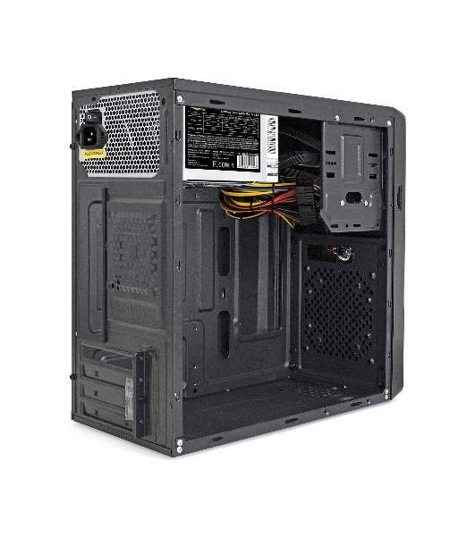 Компьютерный корпус Minitower ExeGate BA-309U2-UNS500 (mATX, БП UNS500 с вент. 12см, 1хUSB+2хUSB 3.0, HD аудио, черный)