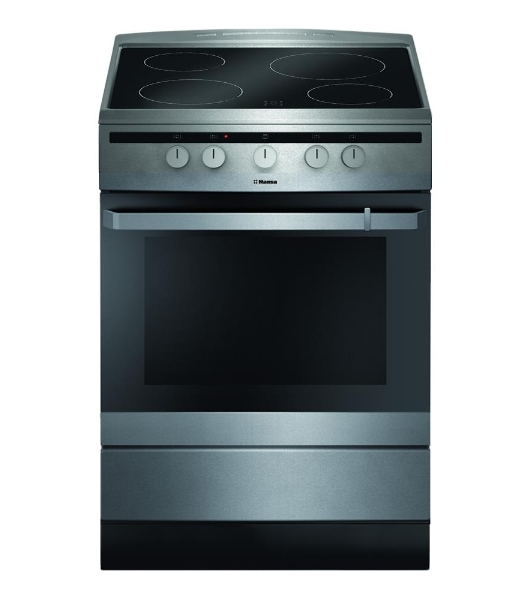 Плита электрическая Hansa FCCX64000 серебристый, конфорок 4 шт, духовка 69 л, 60 см x 85 см x 60 см
