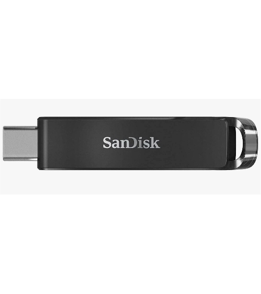 Флешка USB Sandisk CZ460 Ultra (SDCZ460-128G-G46), 128Gb, USB Type-C, R/W 150/30, черный