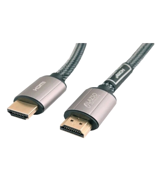 Кабель видео LAZSO WH-111-B HDMI (m)/HDMI (m) 1м. позолоченные контакты черный